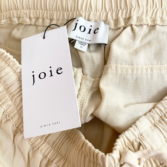 NEW Joie Carla Linen Blend Pant Pull On Drawstring Waist Small - Picture 7 of 10